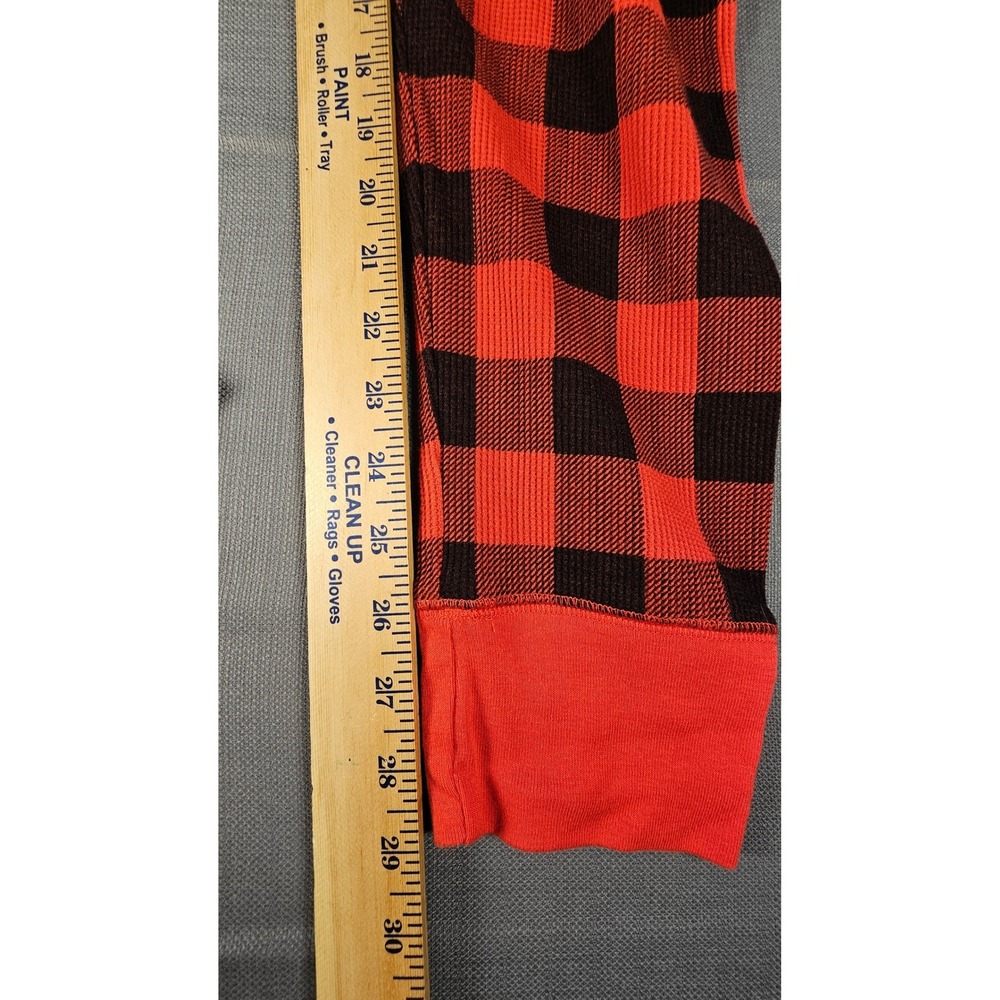 Old‎ Navy Womens XL Red Buffalo Plaid Waffle Knit Pajama Leggings 340481-02 - Picture 2 of 7